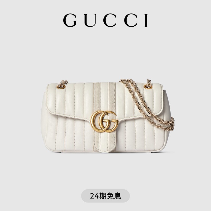 [Chinese Valentine's Day Gift][New Model]Gucci Jetset Gg Marmont Series Medium-Sized Shoulder Bag