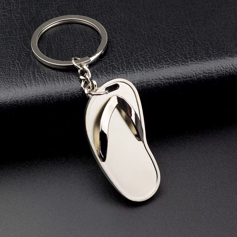 Creative Flip-Flop Keychain Pendant, Flip-Flop Keyring, Promotional Gift with Customizable Logo, Small Event Giveaway
