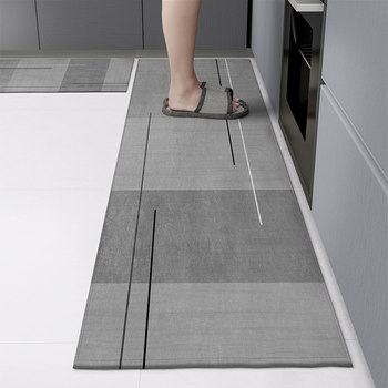Kitchen floor mats are water-absorbent, non-slip and oil-proof, wipeable, washable and stain-resistant foot mats, entrance door mats, entrance door carpets, household