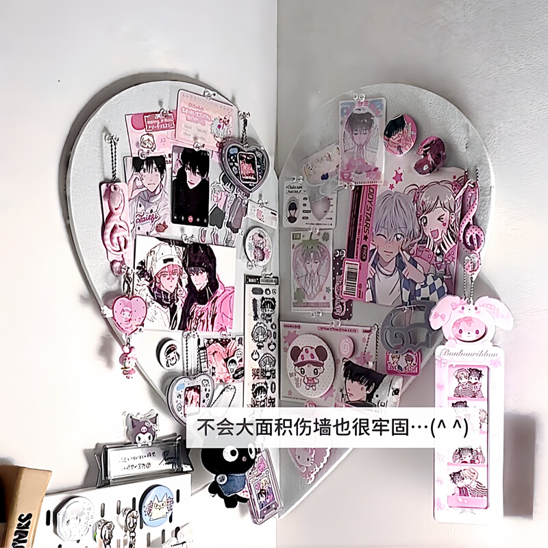 Heart-Shaped Felt Board Wall Stickers Photo Display Wall Handmade DIY Bead Storage Wall Bedroom Wall Decorations Heart-Shaped Felt Board Wall Stickers Photo Display Wall Handmade DIY Bead Storage Wall Bedroom Wall Decorations