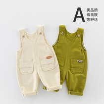 British Next Kiss baby childrens pure cotton overalls spring and autumn baby boys and girls fashionable and cute casual jumpsuits
