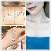 BVLGARI/v DIVA fan necklace 18K rose 褰 鹣 曜 曜 ∪ ∪ coffin uranium