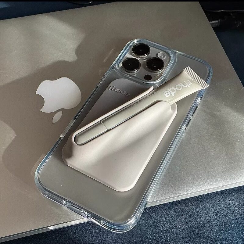 Rhode Magnetic Back Clip Phone Case Magnit Case Lip Gloss Glaze Hailey Same Style Liquid Silicone