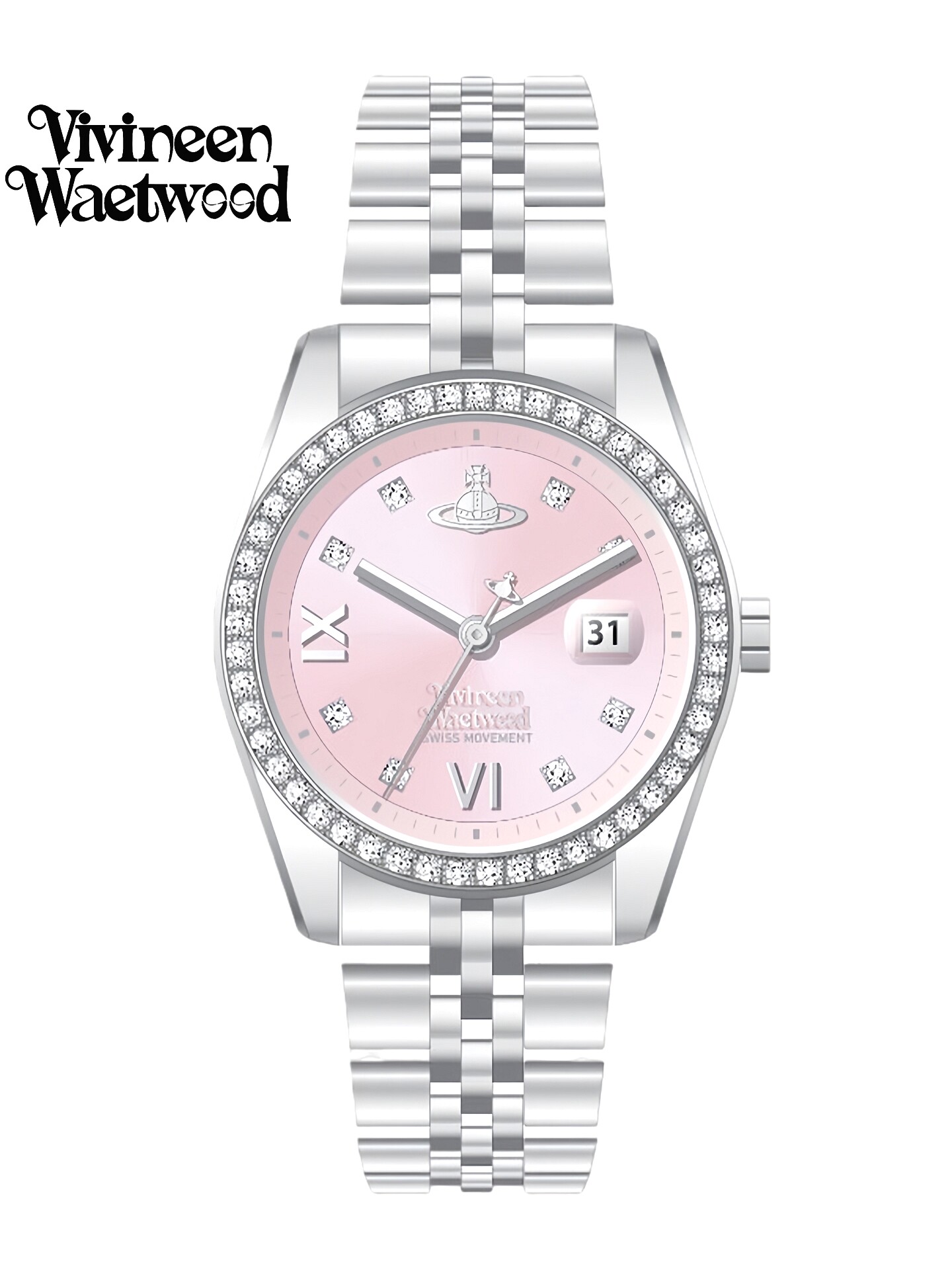 Empress Dowager Ice Blue Watch for Women, Light Luxury Niche New Model, Full Diamond Steel Band Small Watch, Versatile, Birthday Gift
