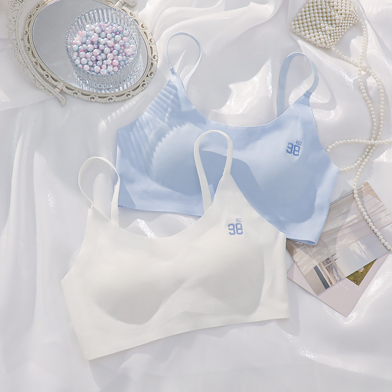 No-scratches teenage girl's youth Fat life vest-style children's underwear 17-year-old junior high school girl thin bra