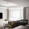 Cob square downlight double head home living room bold lamp without main light ceiling bedroom anti-glare led surface mounted spotlight