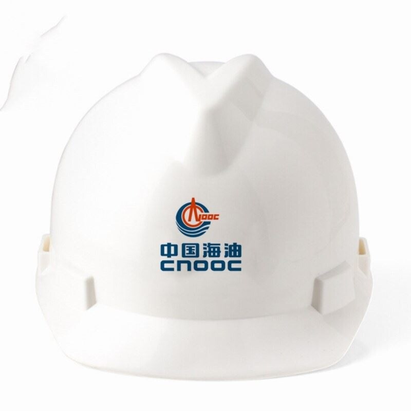 CNOOC safety helmet V-shaped reinforced ABS crew helmet CNOOC logo helmet