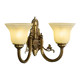All-copper American retro living room wall lamp European-style medieval restaurant high-end 2024 new bedroom modern simplicity