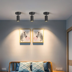 All-Copper Light Luxury Modern Minimalist Living Room Dining Room Without Main Light Cafe Leisure Bar Ceiling Light Bedroom Study Spotlight