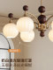 French Mid-Century Style Light Luxury Living Room Chandelier American Retro 2025 New Model Bedroom Dining Room Solid Wood Zhongshan Lighting Fixtures