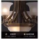 Living Room Lamp, All-Copper Hall Chandelier, American Retro High-End Restaurant Bedroom Lamp, French Medieval Villa Bronze Lighting