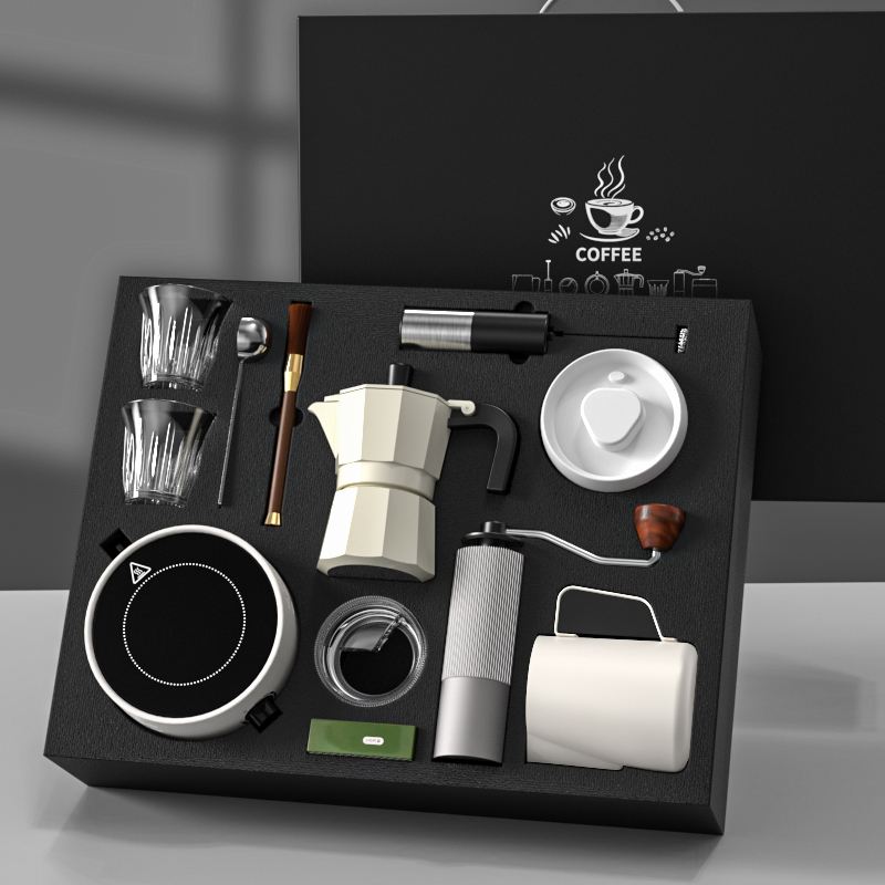 Italian Moka Pot Set Gift Box Birthday Gift New Year Gift Housewarming Gift New Home Coffee Maker Souvenir