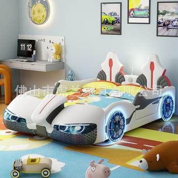 Children's bed car bed children's car lathe sports car bed racing bed boy single bed 1.2 meters