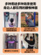 Lumbar Traction Belt with Single Bar, Home-Use Lumbar Traction and Stretching Device, Strong Waist Support Strap, Auxiliary Tool for Lumbar Disc Herniation