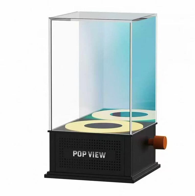 【Hot Sale】Trendy Toy Figure Popview Blind Box Speaker Bluetooth Speaker Storage Display Rotating Box Dust Cover 【Hot Sale】Trendy Toy Figure Popview Blind Box Speaker Bluetooth Speaker Storage Display Rotating Box Dust Cover