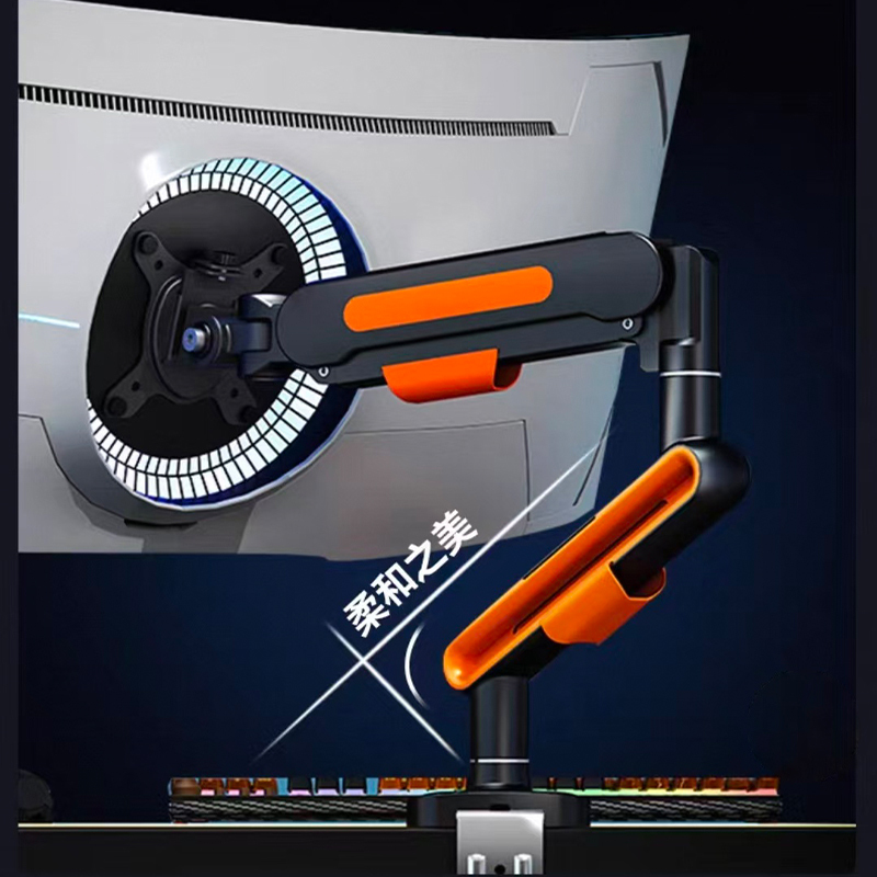 Desktop Computer Monitor Lift Stand, Convenient Screen Support, Mechanical Arm Rotating Base, Desktop Support Stand