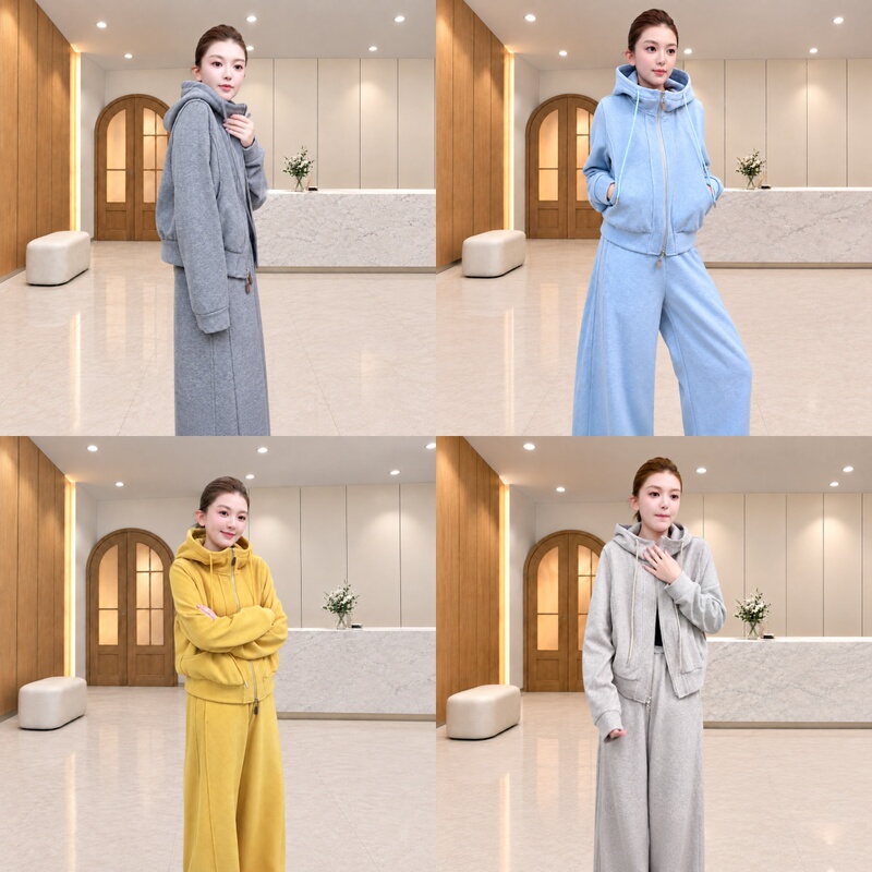 Midaodao Aele Autumn Loose Casual Fashion High-End New Slimming Sports Suit for Women D865 7397 Ad
