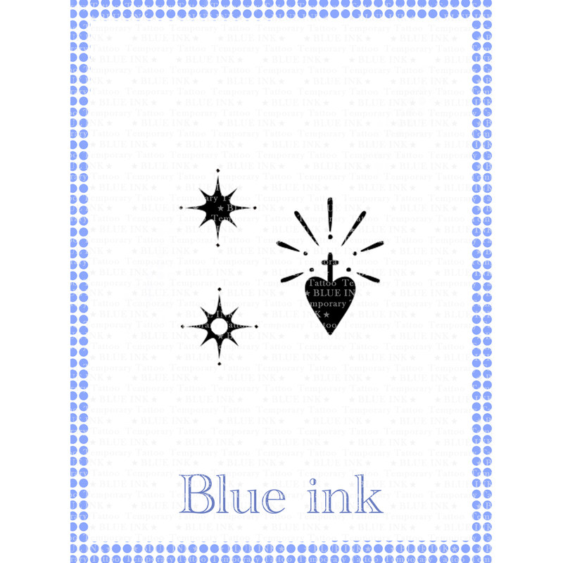 Blueink Good Night Stickers】216 Halo Sacred Heart Pattern Gothic Eight-Pointed Star Ins Original Waterproof Long-Lasting Non-Smudging