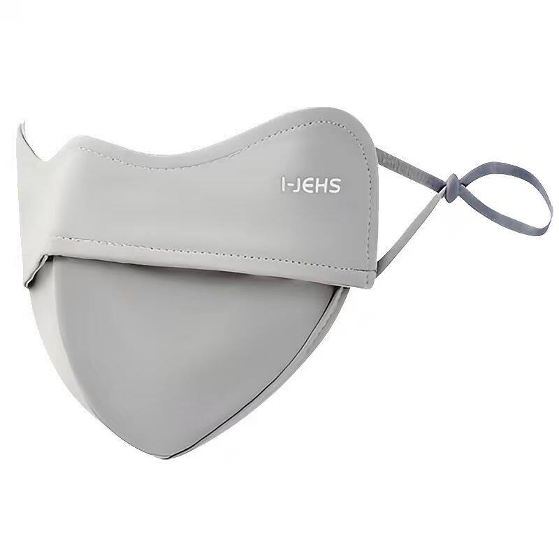 爱洁施防晒口罩透气冰丝凉感防紫外线UPF50+护眼角脸基尼男女通用