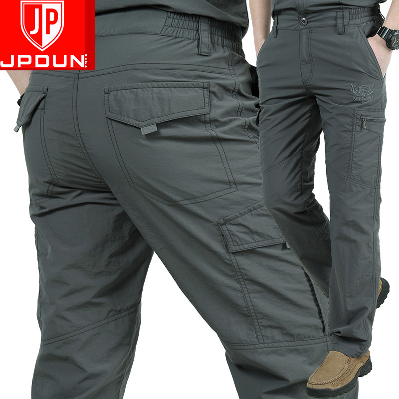 Men Mountaineering Sports Waterproof Outdoor Speed Dry Pant Pants Men Spring Summer Loose Casual Pants Thin