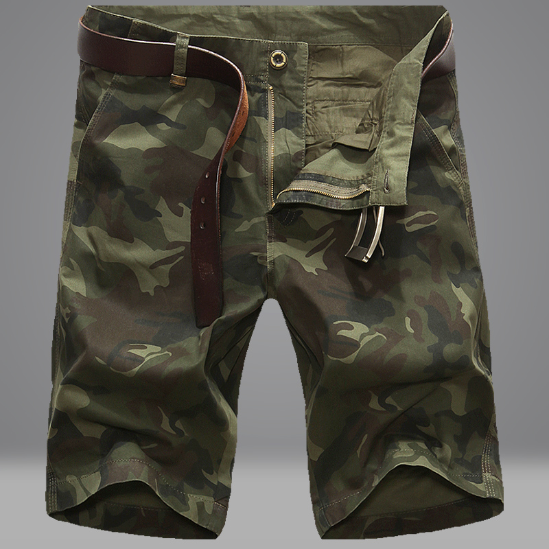 2019 new men's shorts men's casual camouflan seven-pants men's clothing summer loose 50% pants men