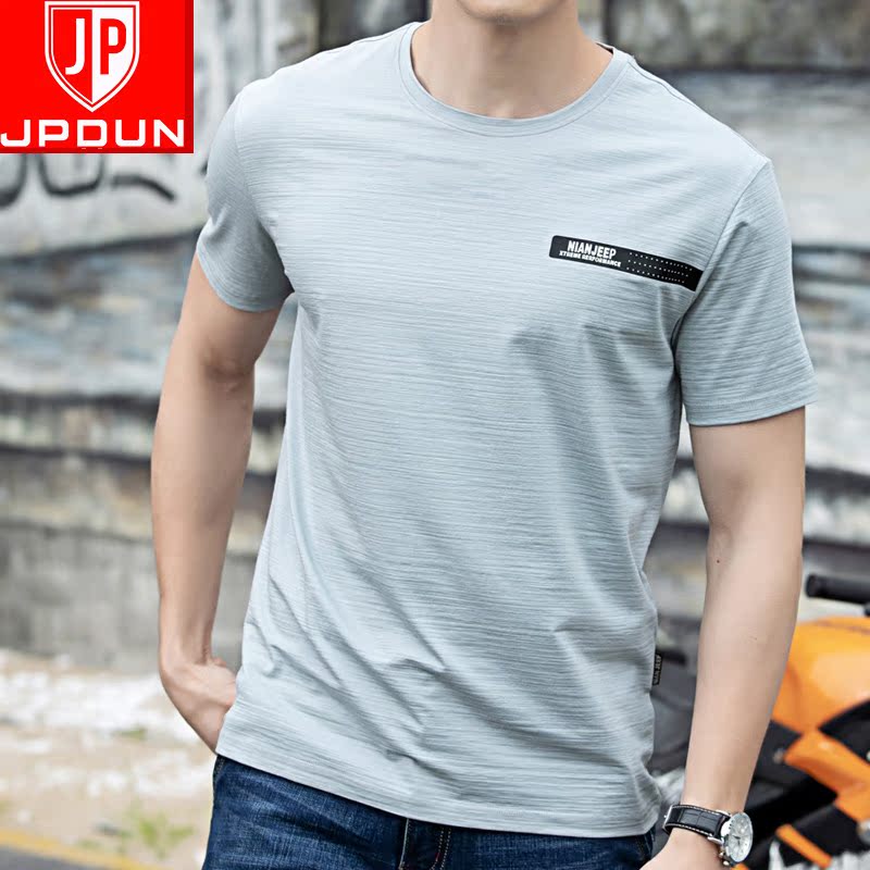 2019 new summer men short sleeve T-shirt male round collar pure color half sleeve T-shirt for undershirt male summer clothes