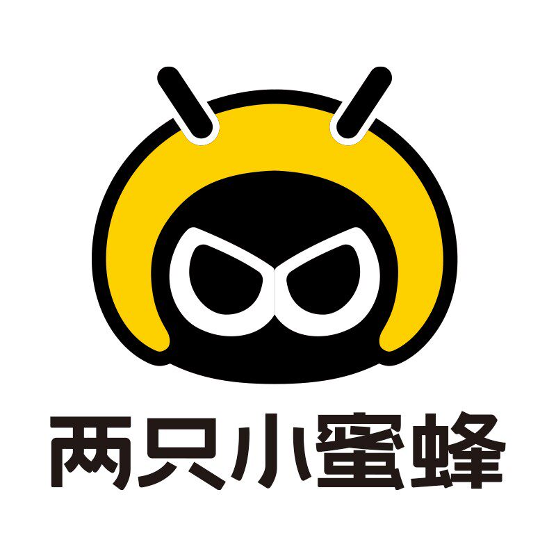 两只小蜜蜂麦梓专卖店的LOGO