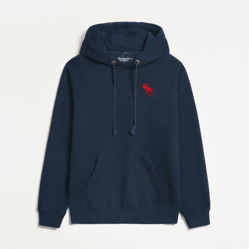American Trendy Af Autumn and Winter Pure Cotton Fleece-Lined Casual Men's Sports Pullover Youth Versatile Hooded Sweatshirt Jacket