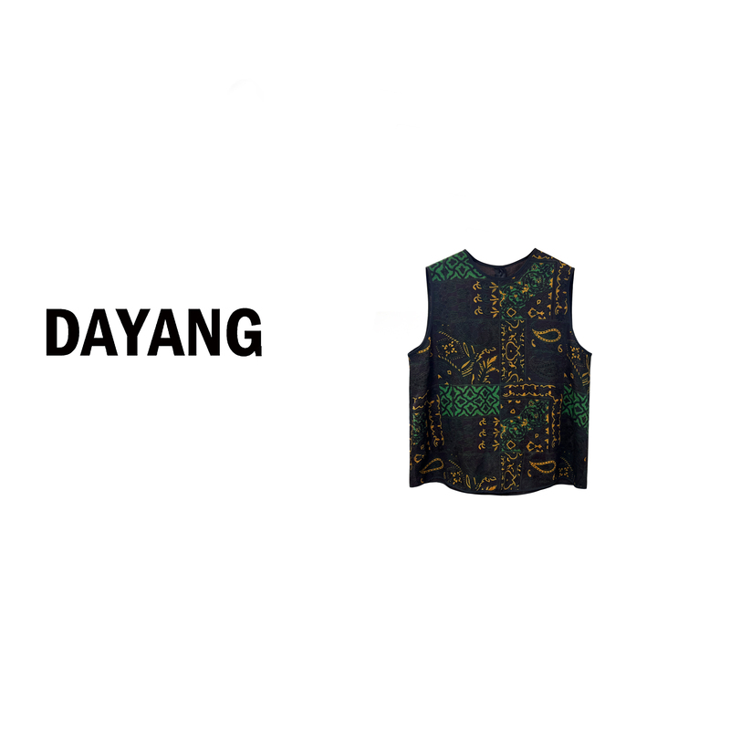 【Dayang】Neon Series Cashew Flower Plant Serenity Series Sleeveless Round Neck Top Vest