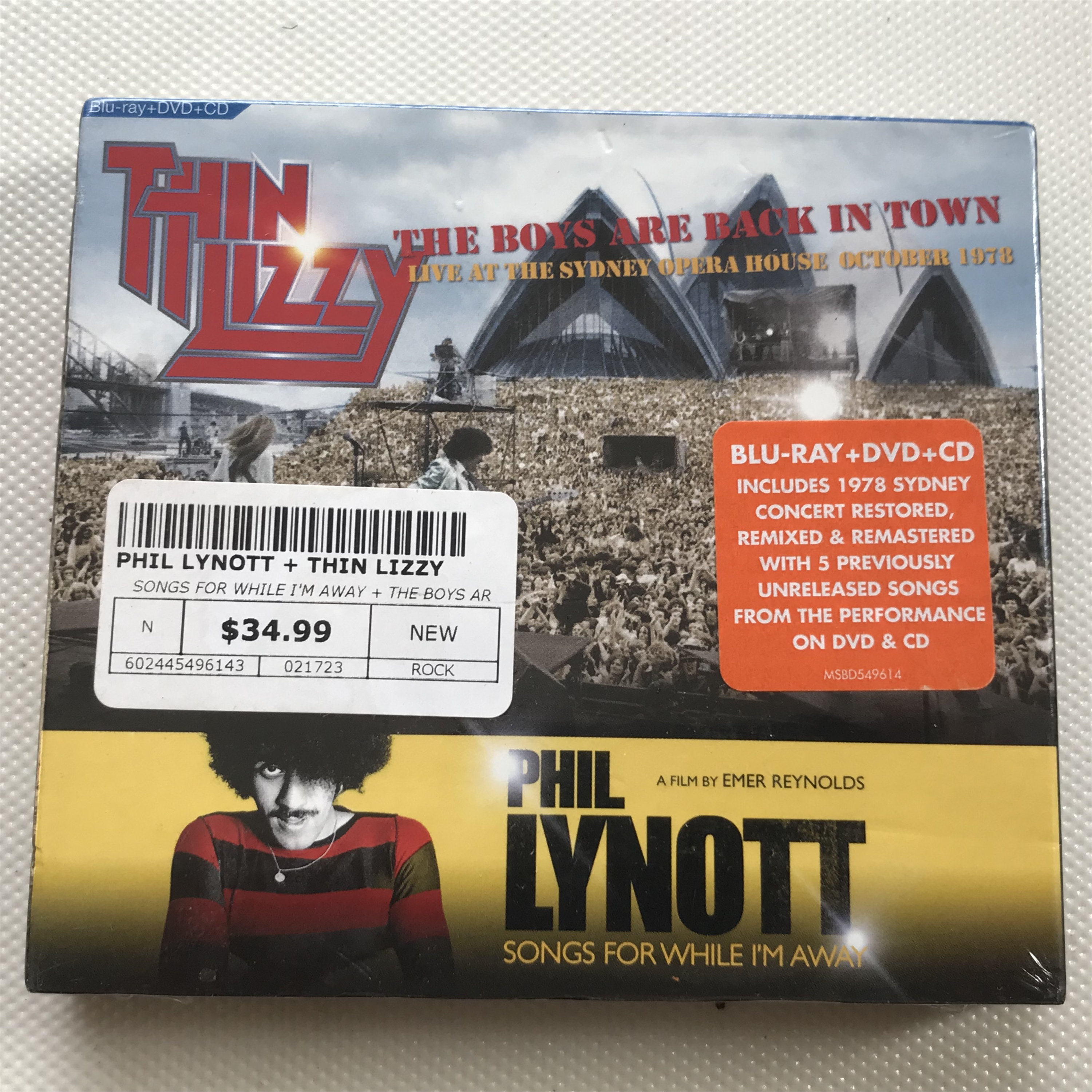 Thin Lizzy, Phil Lynott, The Boys - это CD+DVD+ BD-версия, нераспечатанная Изображение 1
