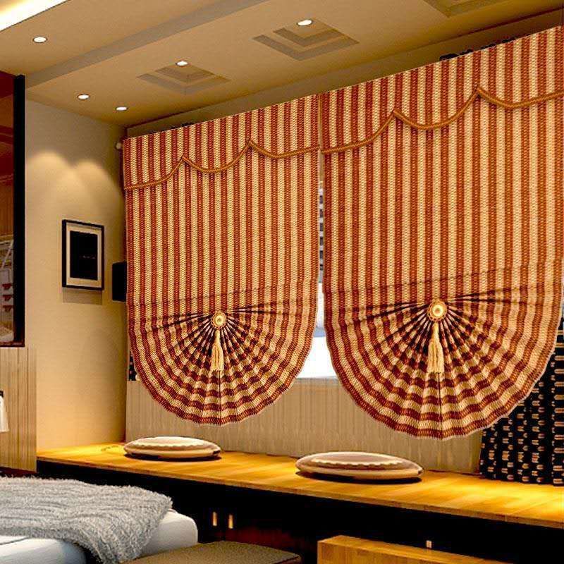 Bamboo Blinds, Rolling Blinds, Fan-Shaped Curtains, Semi-Circular Sunshades, Rolling Curtains for Restaurants, Sunrooms, Roman Tea Rooms, Kitchens