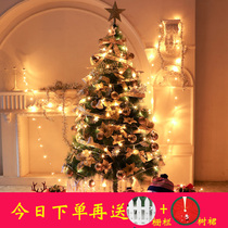 Pine needle small Christmas tree set decoration 1 2m 1 5m1 8m 3 household Christmas tree set Luxury encryption