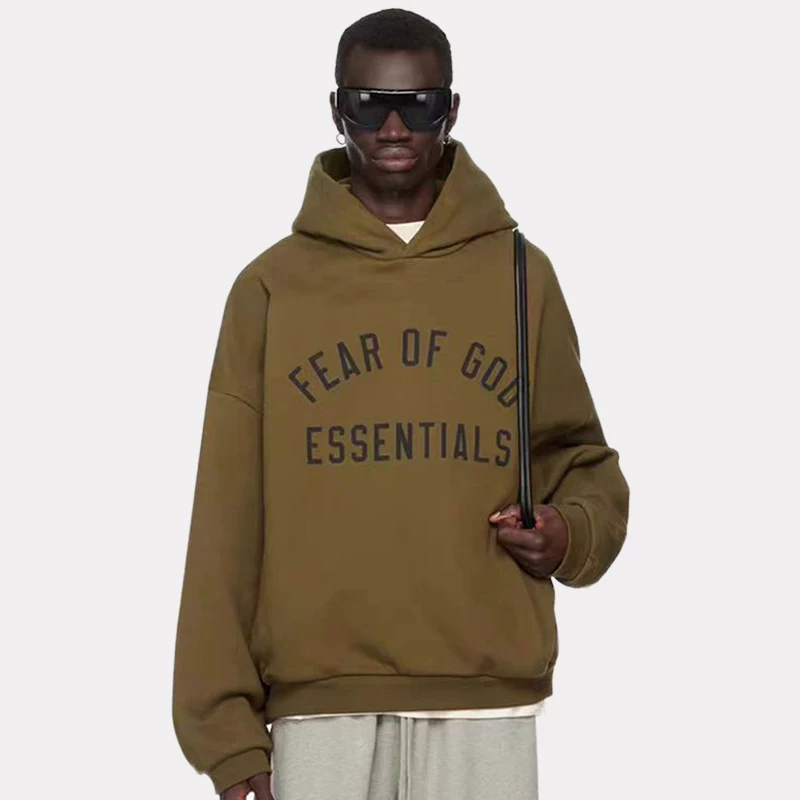 Официальный фирменный худи ESSENTIALS FOG FALL24 серии, свободный повседневный стиль, трендовая толстовка для мужчин и женщин