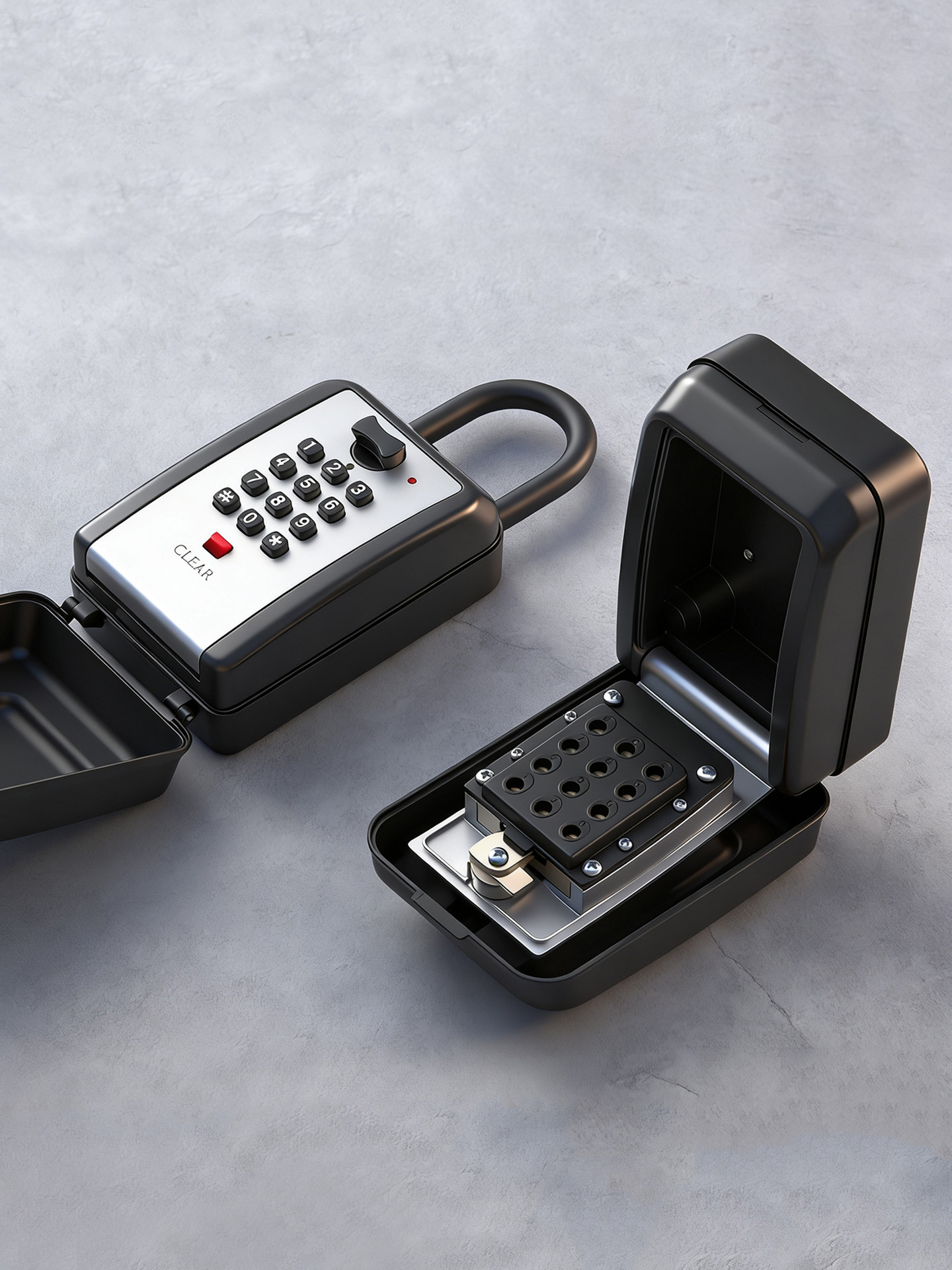 Outdoor Key Code Box Aluminum Alloy Key Storage Box B&B Hotel Cat Eye Key Box Wall-Mounted