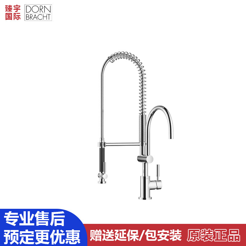 German Dornbracht Contemporary Tara Contemporary Kitchen Faucet with Pull-Out Single Lever Faucet 33880888