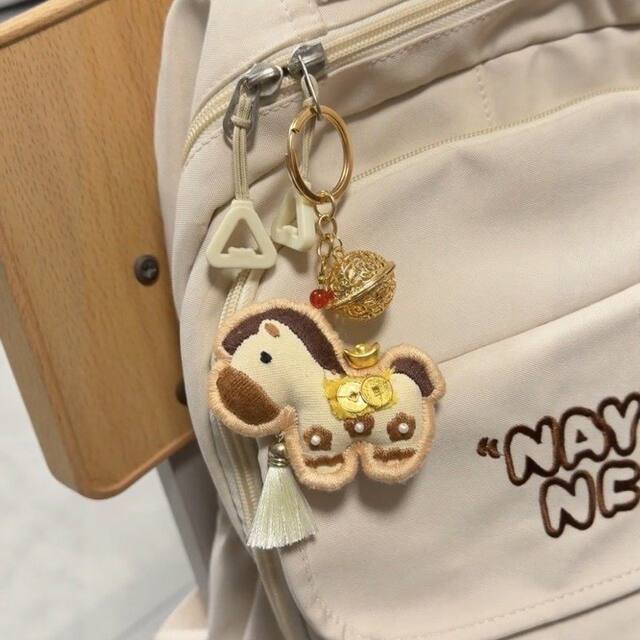 DIY Pony Pendant Material Kit Embroidery Scented Sachet Bag Handmade Creative Embroidery Keychain Gift for Friends New Year Present