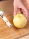 Telescopic fruit corer, apple corer, stainless steel pear core extractor, two-in-one multifunctional peeler