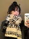 Snowflake Double-Sided Knitted Scarf for Women, Autumn and Winter Korean Style, Thickened for Warmth, High-End Feel, Vintage Shawl