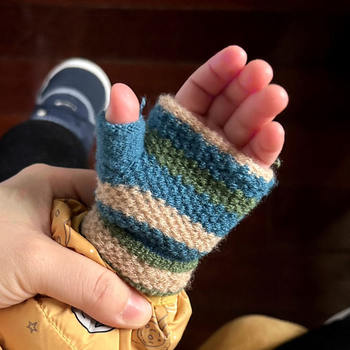Baby Mittens for Children, Cute Winter Floor Crawling Gloves for 0-1 Year Olds, Warm Infant Unisex Fingerless Gloves