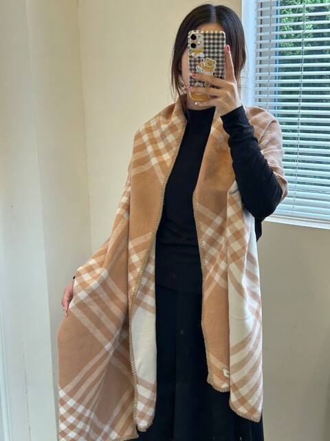 2025 New Style British Classic Plaid Double-Sided Scarf for Women, Autumn and Winter, High-End, Thickened, Warm Neck Protection, Neck Scarf, Shawl