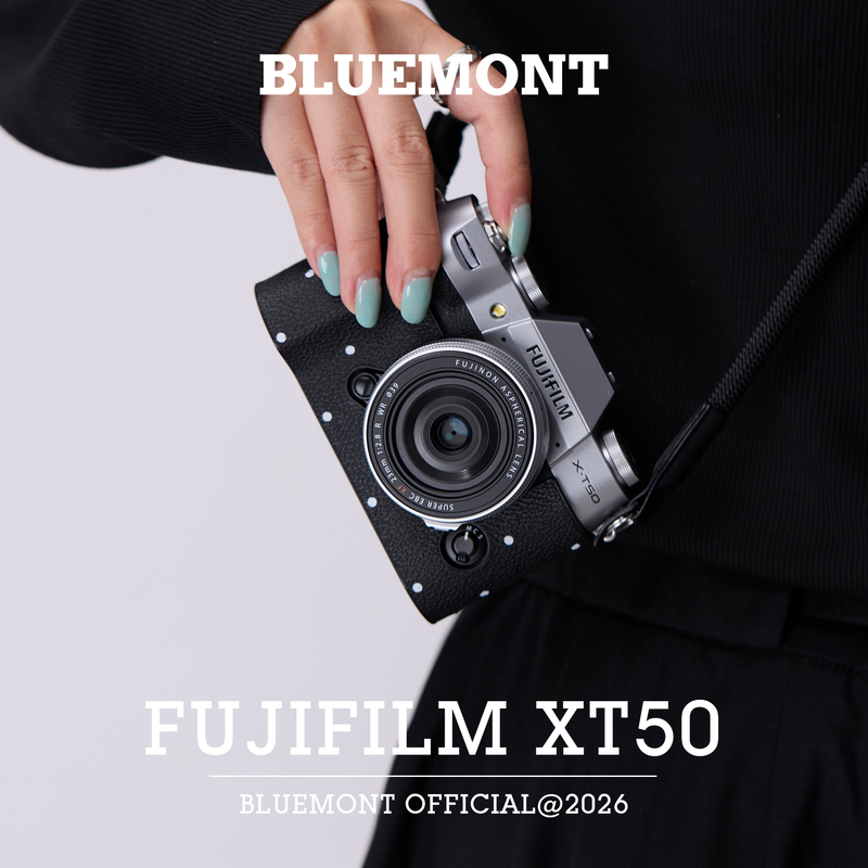 Bluemont Fuji Xt50 Camera Wave Pattern Protective Case X100Vi Camera Bag Xe5 Handle Leather Case Ricoh Gr4