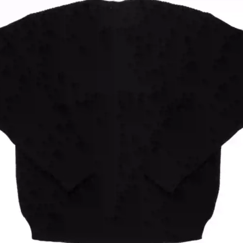 SP black background white letter sweater