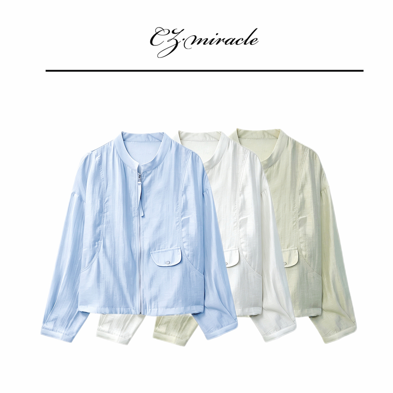 【Sky City】 "Acetate + Linen" Sun Protection Jacket Jz-4520C