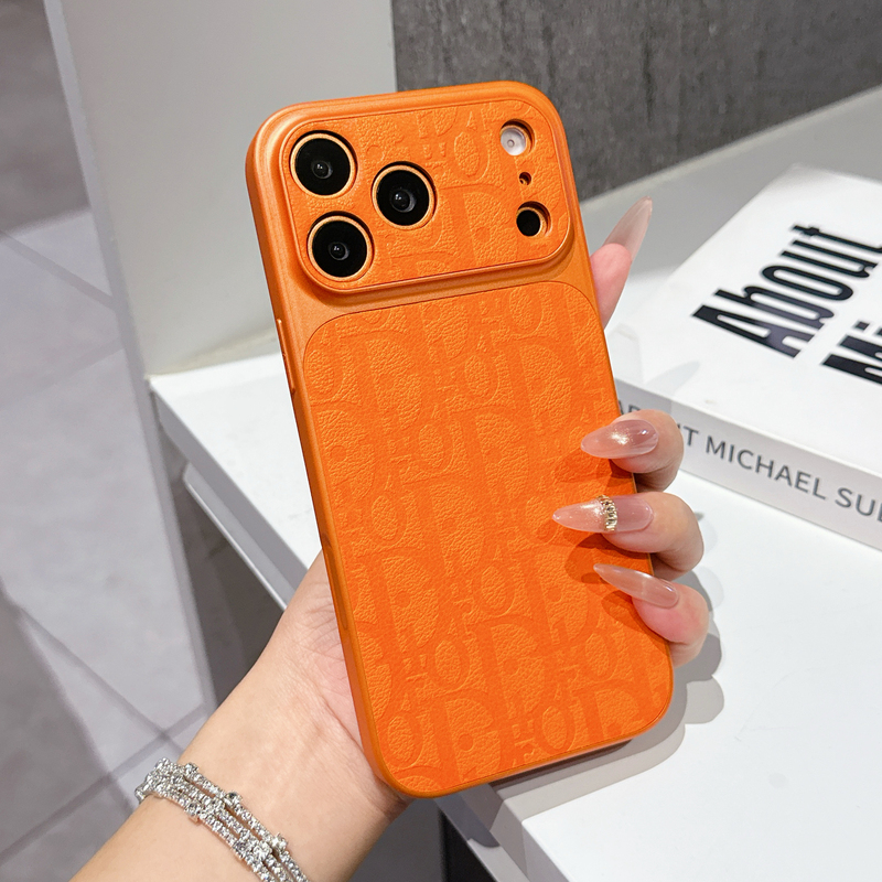 Apple 17 Pro Max Phone Case New Model Starry Orange iPhone 16 Leather Dior Monogram Ai Button Full Coverage 15Pm Internet Celebrity 14 Anti-Drop European and American Big Brand Suitable for 13 Unisex Protective Case Apple 17 Pro Max Phone Case New Model Starry Orange iPhone 16 Leather Dior Monogram Ai Button Full Coverage 15Pm Internet Celebrity 14 Anti-Drop European and American Big Brand Suitable for 13 Unisex Protective Case