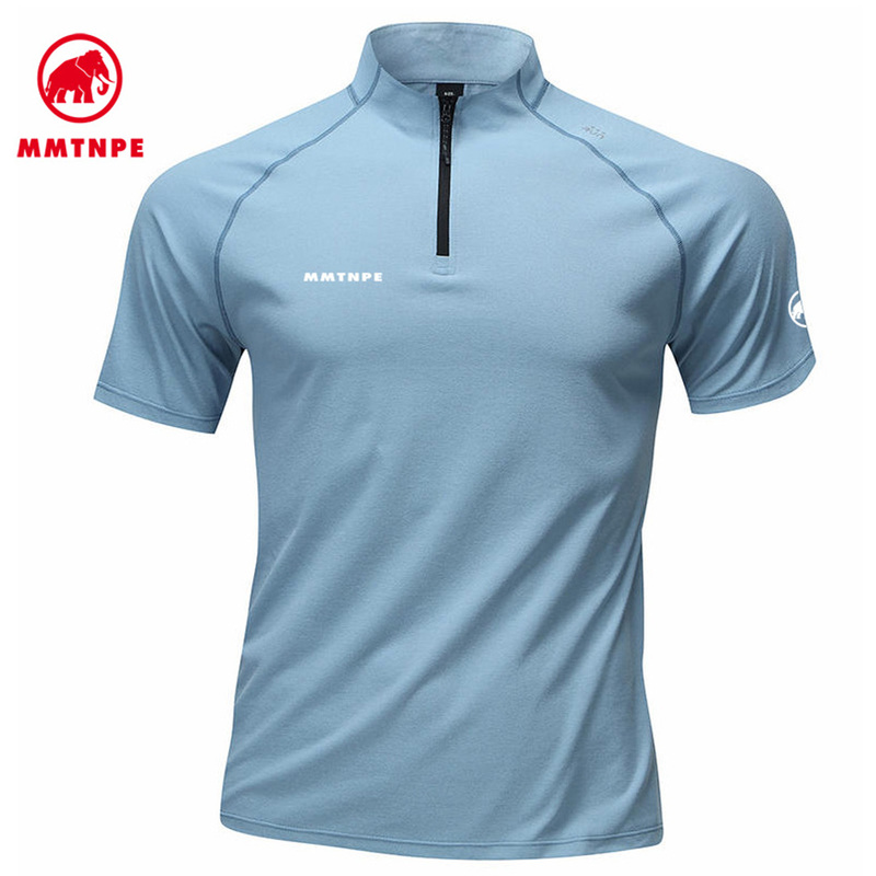 Mammoth Arctic Elephant Summer Men's Outdoor Skin-Friendly Quick-Drying Breathable T-Shirt Stand Collar Short Sleeve Half-Zip Sports Top Mammoth Arctic Elephant Summer Men's Outdoor Skin-Friendly Quick-Drying Breathable T-Shirt Stand Collar Short Sleeve Half-Zip Sports Top