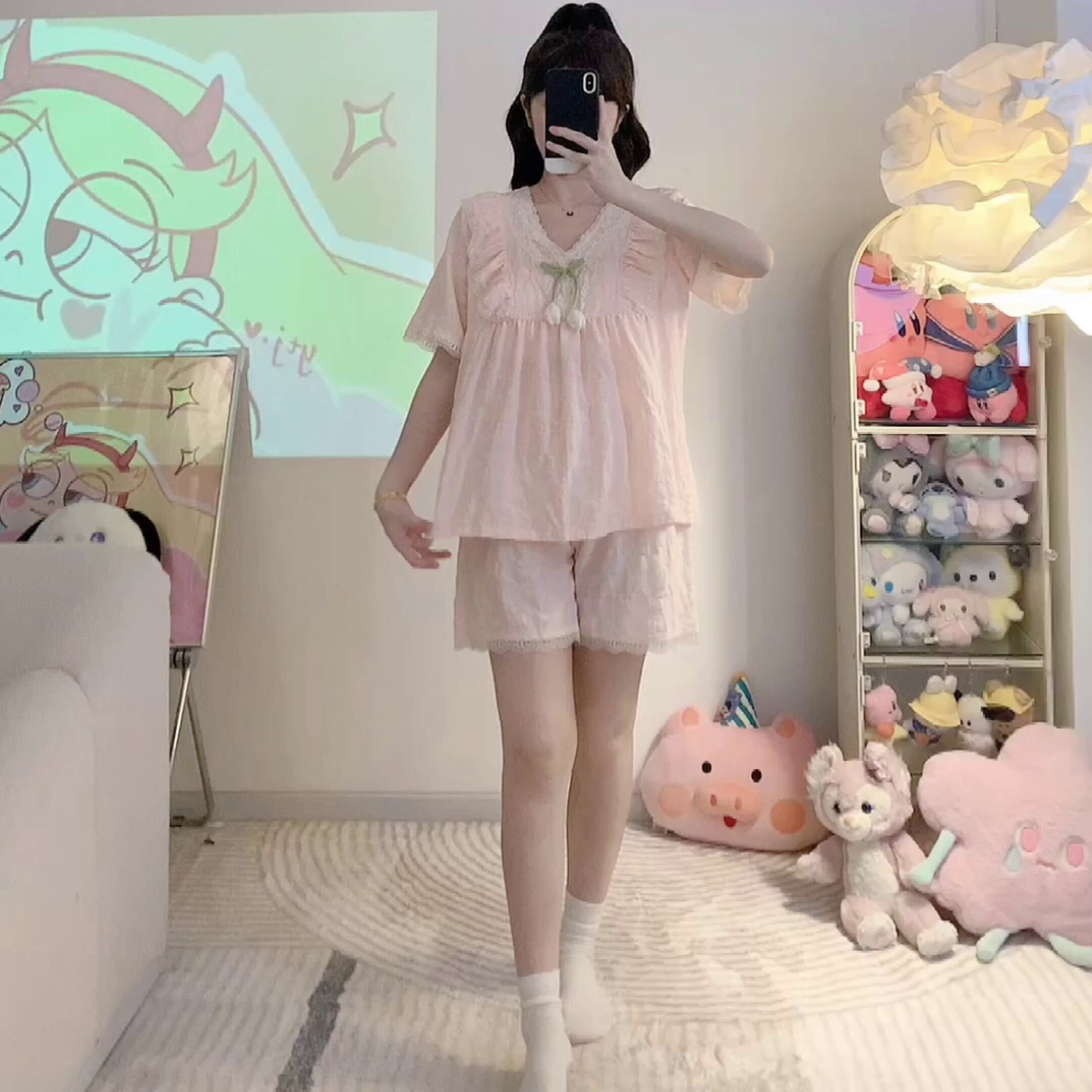 睡衣女款2026新款｜纯棉高级感+元气卡通，春日居家OOTD直接封神！_睡衣