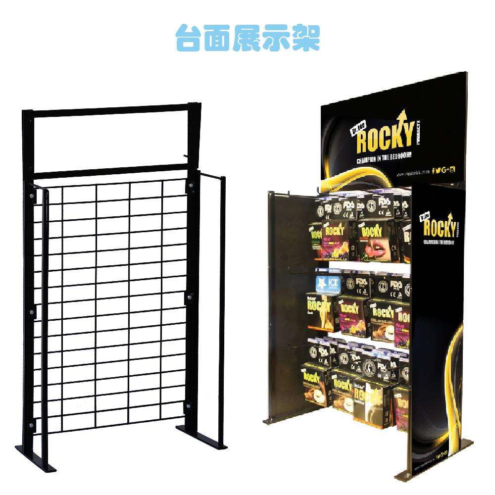 Iron perforated plate mesh rack countertop display rack with hooks for billboards desktop keychain storage rack