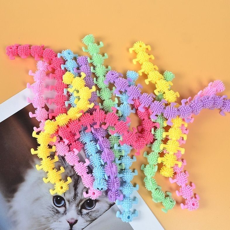 Tiktok Children's Caterpillar 16-Section Caterpillar Stretchy Bracelet Long Soft Rubber Toy Rainbow Caterpillar Tiktok Children's Caterpillar 16-Section Caterpillar Stretchy Bracelet Long Soft Rubber Toy Rainbow Caterpillar