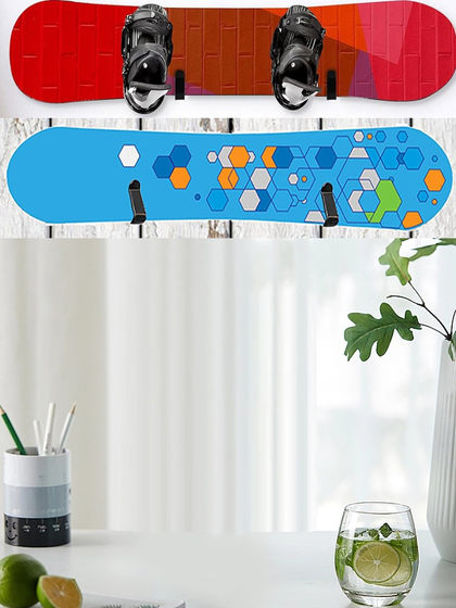 Snowboard, Single Board, Double Board Storage, Display, Organization, Fixed Storage, Placement Rack, Skateboard Wall-Mounted Storage Rack