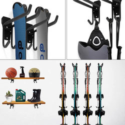 Home Garage Snowboard Floor Stand Display Storage Organizer Fixed Storage Rack Independent Skier Creative Gift